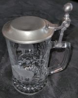Wunderschöner Glas Masskrug 2  *zug. Tabea`s Delphintraum*